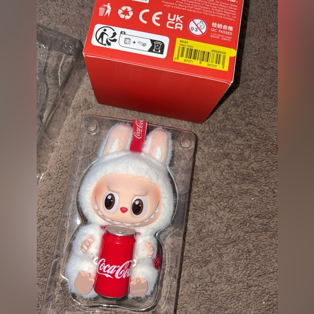 Coca-Cola Labubu pendant charm